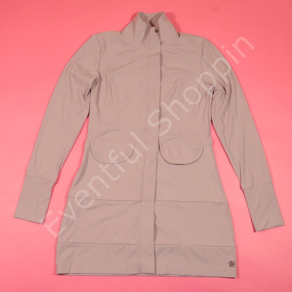 Any Age Activewear Sedona Xlong High Collar Jacket in Blush Pink Size 2X - Picture 2 of 6